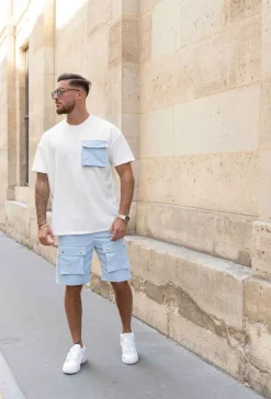 Short uni cargo à poches en sorona