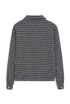 Surchemise à carreaux boutonnée