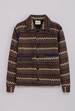 Surchemise à motif zigzag