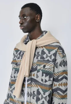 Surchemise à motifs géométriques