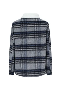 Surchemise flannel à col mouton