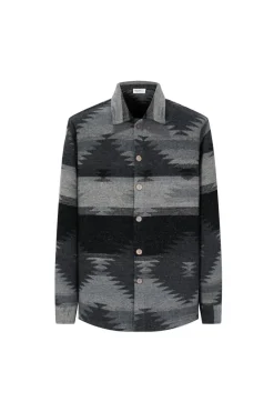 Surchemise flannel à imprimé aztèque