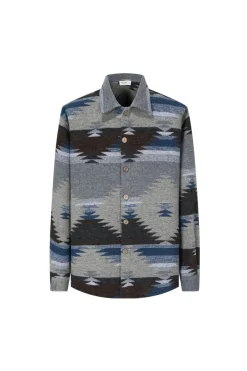 Surchemise flannel à imprimé aztèque