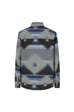 Surchemise flannel à imprimé aztèque