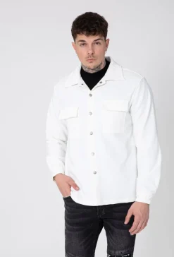 Surchemise sergé à poche