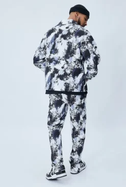 Surchemise streetwear à motif camouflage