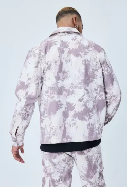 Surchemise streetwear à motif camouflage
