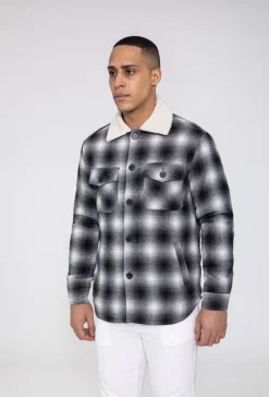 Surchemise tendance avec motif à carreaux