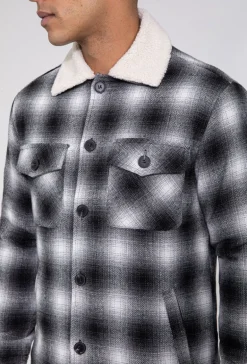 Surchemise tendance avec motif à carreaux