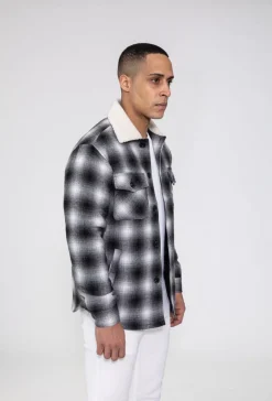 Surchemise tendance avec motif à carreaux