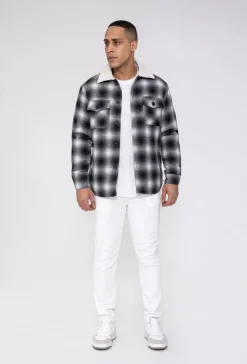 Surchemise tendance avec motif à carreaux