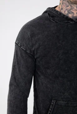 Sweat à capuche délavé