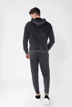 Sweat à capuche délavé