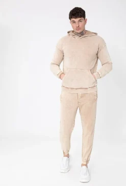 Sweat à capuche délavé