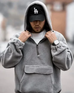 Sweat à capuche polaire zippé