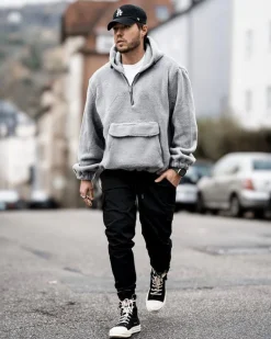 Sweat à capuche polaire zippé