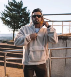 Sweat à capuche polaire zippé