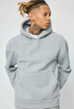 Sweat à capuche uni