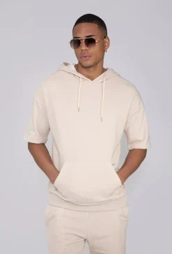 Sweat avec logo et manches courtes