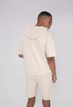 Sweat avec logo et manches courtes