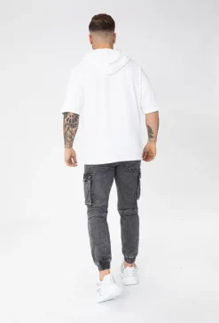 Sweat avec logo et manches courtes