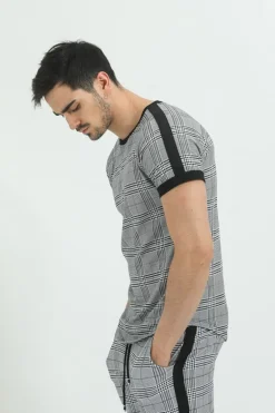 T-shirt à carreaux