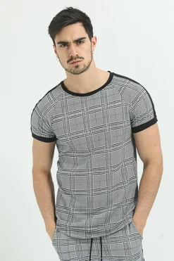 T-shirt à carreaux