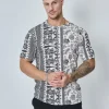 T-shirt à imprimé fleuri