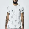 T-shirt à imprimé hirondelles