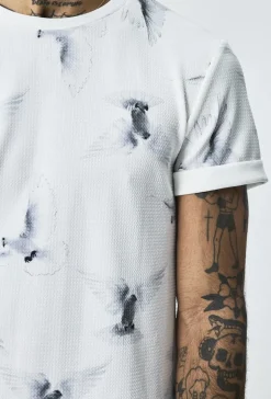 T-shirt à imprimé hirondelles