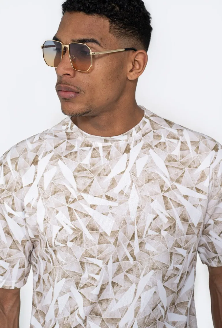 T-shirt à motif abstrait