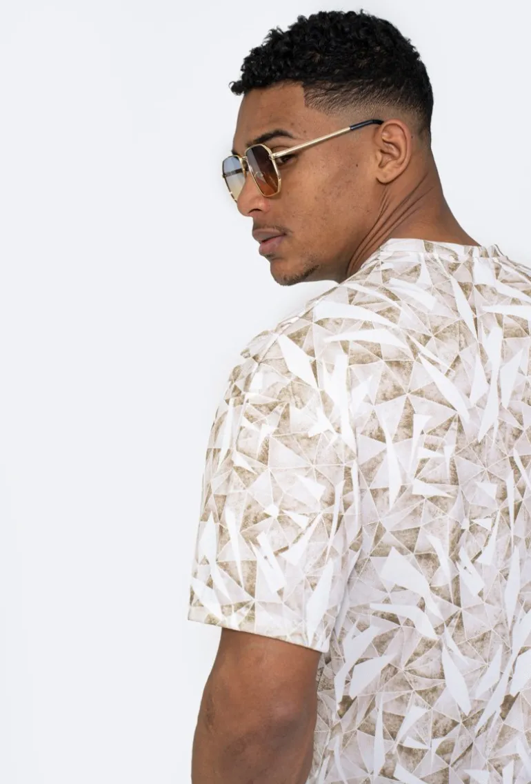 T-shirt à motif abstrait