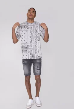 T-shirt à motif bandana