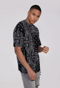 T-shirt à motif bandana