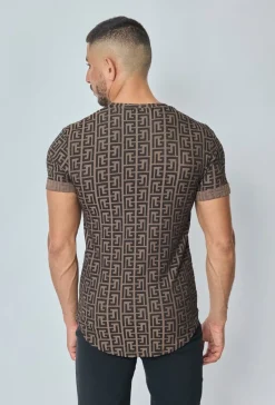 T-shirt à motif baroque