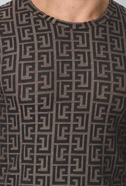T-shirt à motif baroque