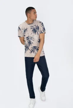T-shirt à motif fleuri