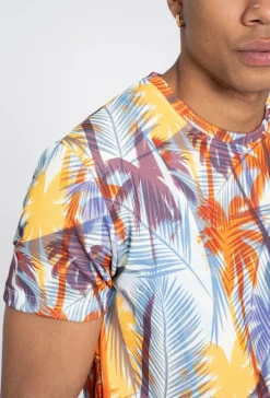 T-shirt à motif fleuri