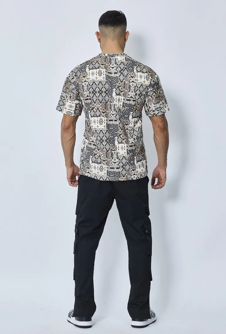 T-shirt à motif fleuri