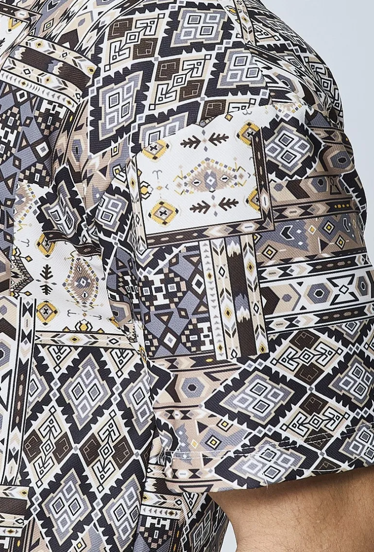 T-shirt à motif fleuri