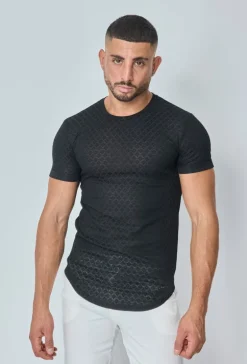 T-shirt à motif losange