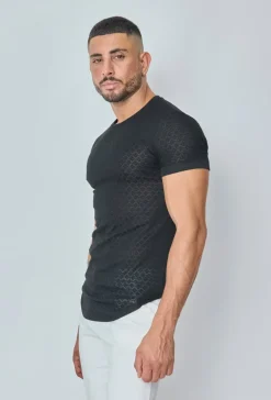 T-shirt à motif losange