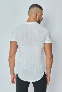 T-shirt à motif losange
