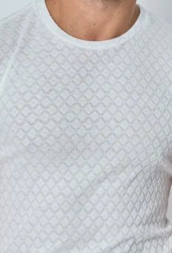 T-shirt à motif losange