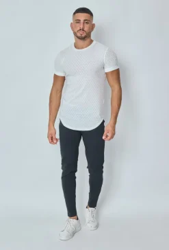 T-shirt à motif losange