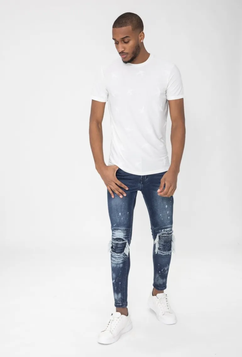 T-shirt à motifs hirondelles