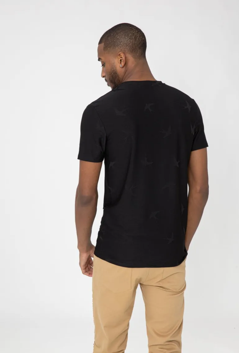 T-shirt à motifs hirondelles