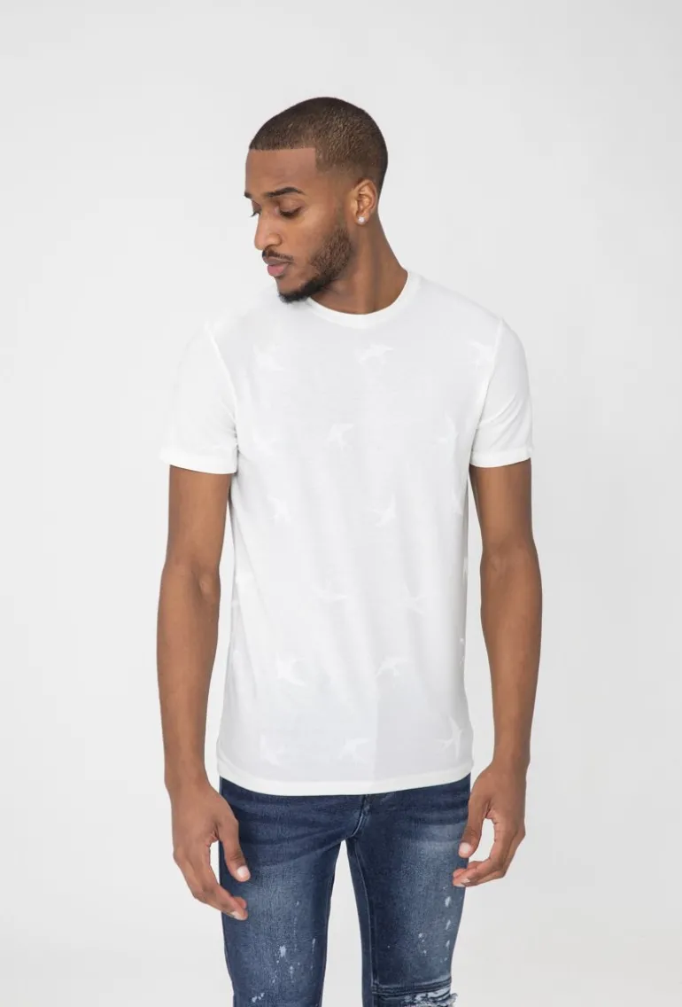 T-shirt à motifs hirondelles