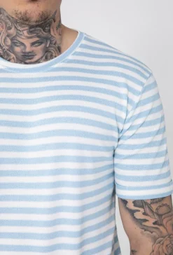 T-shirt à rayure maille