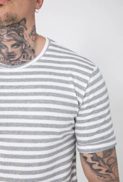 T-shirt à rayure maille